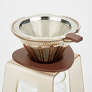 1pc Drip Station Drip Coffee Stand Pour Over Coffee Dripper Stand Filter Holder Gift, Brown