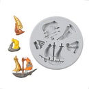 Pirate Ship Sailboat liquid Silica Gel Sugar Cake Chocolate Decorating Mold Caking and Craft Tool