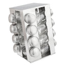 Spice Jar Rack Holder Seasonings Containers Condiments Storage Kitchen Set