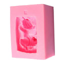 Silicone 3D Sleep Baby Shape Fondant Mould Cake Icing Mold Baking Tools DIY