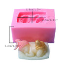 Silicone 3D Sleep Baby Shape Fondant Mould Cake Icing Mold Baking Tools DIY