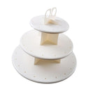Cake Pop & Cupcake Stand , White Plastic 3 Layer Tray Display Rack Holder