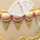 Flower Lace Cake Fondant Side Baking Stencil Wedding Decor Mold DIY Tool
