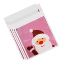 100Pcs/Bag OPP Clear Seal Self Adhesive Plastic Jewelry Santa Packing Bag