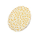 Gold Embossed Round Drink Cup Mat Leather Coasters for Wedding Party Gift