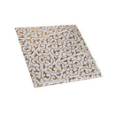 Gold Embossed Square Drink Cup Mat Leather Coasters for Wedding Party Gift