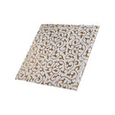 Gold Embossed Square Drink Cup Mat Leather Coasters for Wedding Party Gift