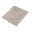 Gold Embossed Square Drink Cup Mat Leather Coasters for Wedding Party Gift