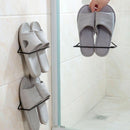 Shoe Organizer Wall Storage Holder Hanging Door Mounted Shelf Rack Black, This Slippers rack set is right for space saving and well organized your shoes