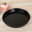 Useful Round Deep Dish Pizza Pan Non-stick Pie Tray Baking Kitchen Tool 23cm, Made of food grade non-stick high carbon steel material for easy clean up