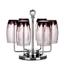 Wine Glass Racks - Holds 6 Wine Glasses Home Bar Decor Stainless Steel Craft