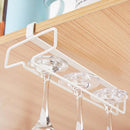 Stemware Wine Glass Hanger Rack Under Cabinet Kitchen Bar Storage Rack