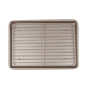 Nonstick Carbon Steel Baking Tray Pan Cookie Sheet with Cooling Rack Set