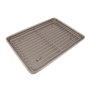 Nonstick Carbon Steel Baking Tray Pan Cookie Sheet with Cooling Rack Set