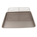 Nonstick Carbon Steel Baking Tray Pan Cookie Sheet with Cooling Rack Set