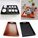 Rectangular Fruit Tray Wooden Pallet Food Server Restaurant Dinner Plates,48cm,Decorative Coffee Table Perfume Living Room Kitchen Serving Tray By Home Trends