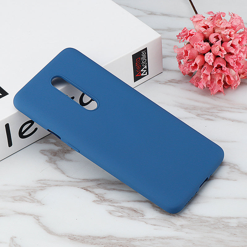 Bakeey Smooth Liquid Silicone Rubber Back Cover Protective Case for Oneplus 7 Pro