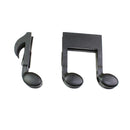 2x Black Plastic Music Note Clips Memo Clip Socks Clip Fixed Bed Sheet Paper