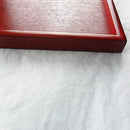 Red Solid Wood Plate Rectangle Tea Tray Dessert Plate Hotel Supplies 30x20x2cm