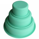 3 Tiers Round Cake Pans Jelly Prepared Food Chocolate Sugarcraft Molds Tins