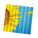 180 x 180cm Extra Wide Sunflower EVA Bathroom Shower Curtain + Hook - Waterproof, Non Toxic, Eco-Friendly, No Chemical Odor