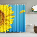 180 x 180cm Extra Wide Sunflower EVA Bathroom Shower Curtain + Hook - Waterproof, Non Toxic, Eco-Friendly, No Chemical Odor