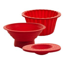 3PCS Nonstick Cake Mould Bpa Free Kugelhopf Biscuit Mold Cooking Baking Large,Nonstick Flexible Reusable Easy to Use and Wash, Perfect Gift