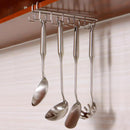 12Hook Under Shelf Cabinet Rack Mug Tea Cup Holder Metal Storage Hooks White, Double row hook design, a total of 12 hooks