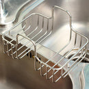 Kitchen Sponge Caddy Brush Holder Hanging Sink Rack Organizer Home Stainless Steel