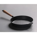 Cast Iron Frying Pan Skillet Grill Camping Fry Pan Kitchen Cookware 22cm