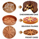 9'' DIY Chef Perfect Baking Cake Pan Magic Middle Pockets Cutters 3pcs/Set