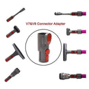 6pcs/set Vacuum Cleaner Kits Hose Connector Tools Brush Adapter Replacement Accessories for Dyson V6 V7 V8
