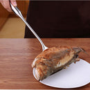 Stainless Steel Fried Fish Steak Pizza Chicken Wings Turner Slotted Spatula Kitchen Cooking Tool with Anti-scald Handle