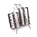 Stainless Chopsticks Cage Cutlery Storage Box Draining Rack Holder Silver