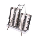Stainless Chopsticks Cage Cutlery Storage Box Draining Rack Holder Silver