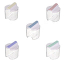 5pcs Cruets Condiment Spice Jar Storage Seasoning Container Kitchen Cabinet