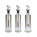 Olive Oil Dispenser 3pcs Oil & Vinegar Dispensers Seasoning Bottles + Funnel