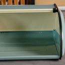 Iron Bread Box Kitchen Counter Storage Bin Food Container with Roll up Lid for Loaves, Homemade Bread, Pastries, Pancake, Cookies