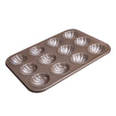 12-Cup Nonstick Madeleine Pan Baking Shell Mould Carbon Steel Madeleine Cake Pan
