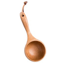 Wooden Joint Spoon Long Handle Ladle Dipper Japanese Bailer for Tea Ceremony Professional Nonstick Safe Modern Cooking Tools Kitchen Utensil