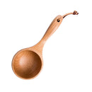Wooden Joint Spoon Long Handle Ladle Dipper Japanese Bailer for Tea Ceremony Professional Nonstick Safe Modern Cooking Tools Kitchen Utensil