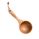 Wooden Joint Spoon Long Handle Ladle Dipper Japanese Bailer for Tea Ceremony Professional Nonstick Safe Modern Cooking Tools Kitchen Utensil