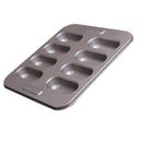 8 Cavity Non-stick Carbon Steel Mini Hotdog-shaped Cake Pan, Bread Mold for Oven Baking
