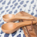 Wooden Joint Spoon Long Handle Ladle Dipper Japanese Bailer for Tea Ceremony Professional Nonstick Safe Modern Cooking Tools Kitchen Utensil