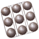 9-Cup Nonstick Madeleine Pan Baking Shell Mould Madeleine Cake Pan, Madeleine Bake Sheet, 24x24x2.8cm
