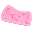 1pc Fondant Chocolate Cake Decor Molds DIY Silicone Mould for Christmas