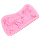 1pc Fondant Chocolate Cake Decor Molds DIY Silicone Mould for Christmas