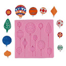 Xmas Gift DIY Kids Fondant Craft Mold Baking Cake Mould Chocolate,Balloon, Polymer Clay, BPA Free , Dishwasher Safe