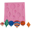Xmas Gift DIY Kids Fondant Craft Mold Baking Cake Mould Chocolate,Balloon, Polymer Clay, BPA Free , Dishwasher Safe