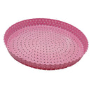 Carbon Steel Non Stick Pizza Tray Plate Pan Oven Safe Crisps Pie/Bread/Cake/Toast Dish Baking Tool Pink